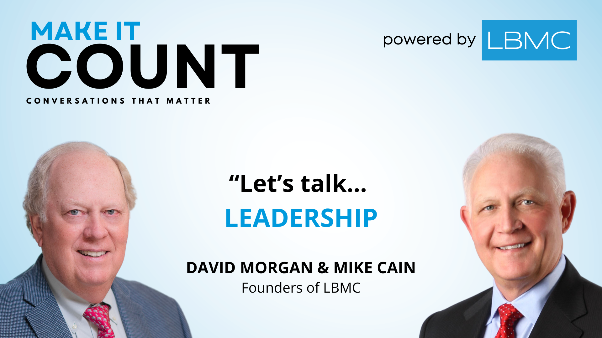Ep001: David Morgan & Mike Cain